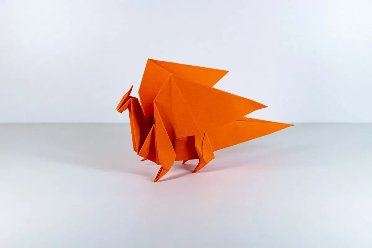 Smok C - origami, zdjęcie 1