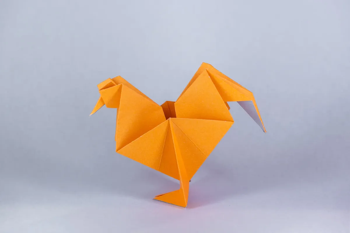 Kogut - origami, zdjęcie 1